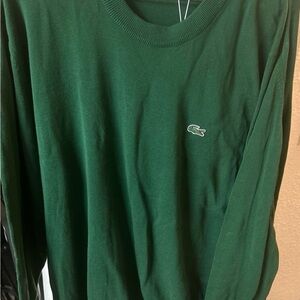 Mens Organic Cotton Crewneck Sweater by Lacoste